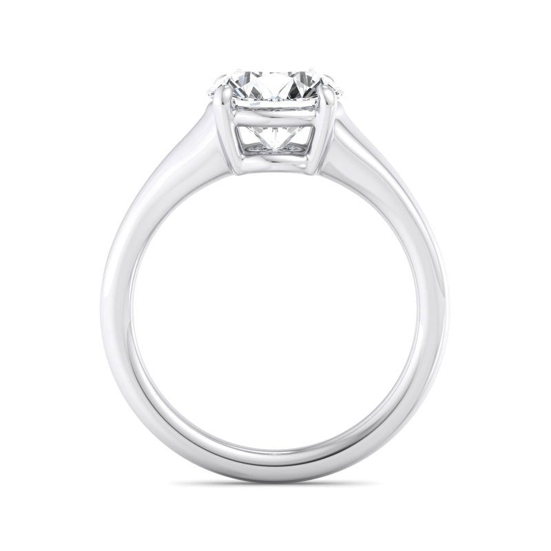 Round Lab Grown Diamond Solitaire Engagement Ring — Round design reference