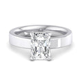 Radiant Lab Grown Diamond Solitaire Engagement Ring — Radiant design reference