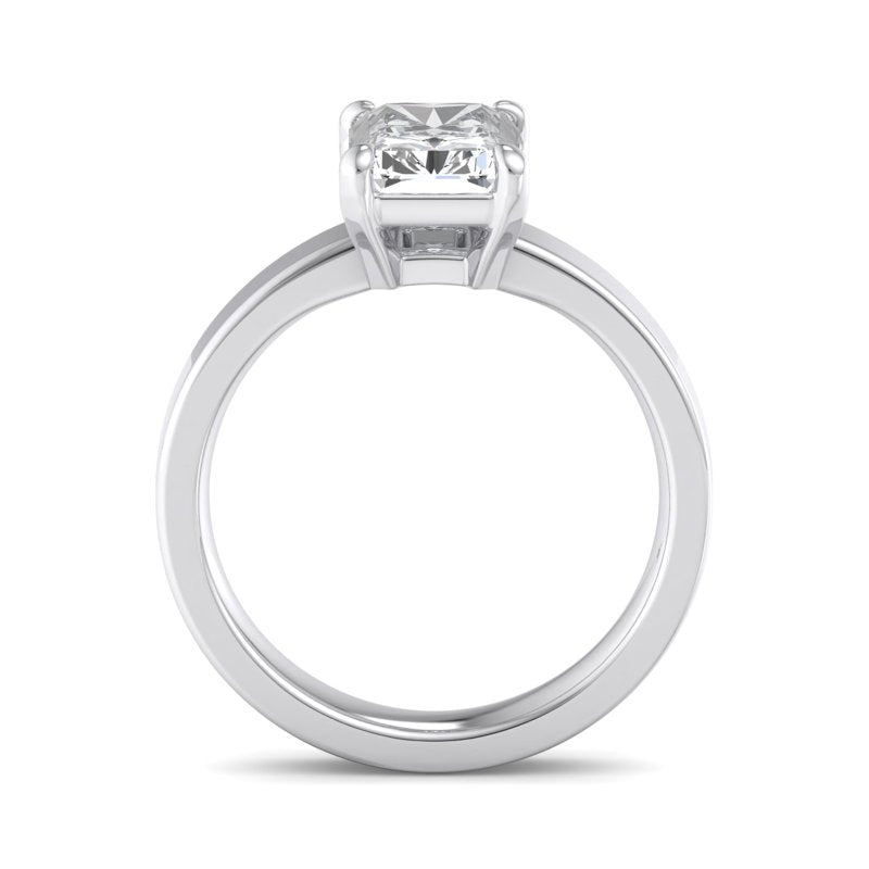Radiant Lab Grown Diamond Solitaire Engagement Ring — Radiant design reference