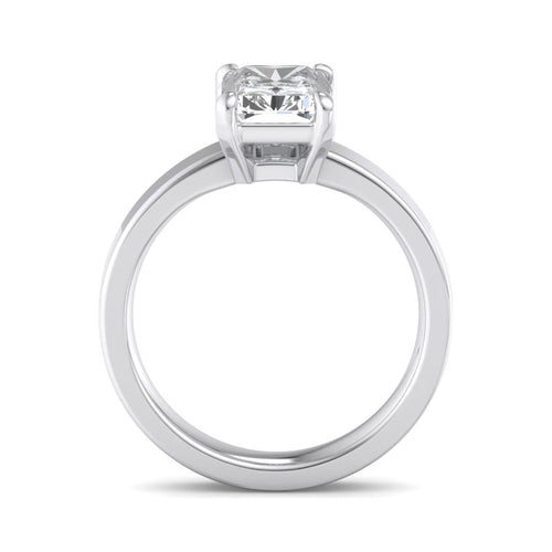 Radiant Lab Grown Diamond Solitaire Engagement Ring — Radiant design reference