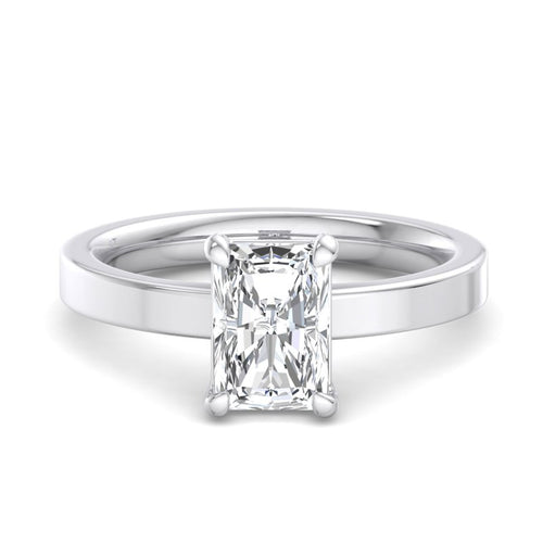 Radiant Lab Grown Diamond Solitaire Engagement Ring — Radiant design reference