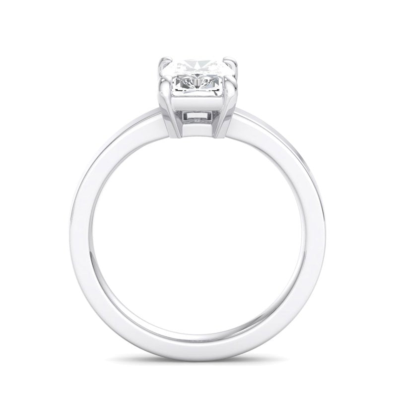 Radiant Lab Grown Diamond Solitaire Engagement Ring — Radiant design reference