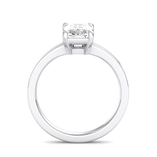 Radiant Lab Grown Diamond Solitaire Engagement Ring — Radiant design reference