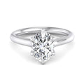 Oval Lab Grown Diamond Six-Prong Solitaire Engagement Ring — Oval design reference