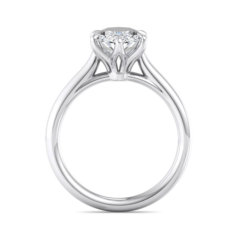 Oval Lab Grown Diamond Six-Prong Solitaire Engagement Ring — Oval design reference