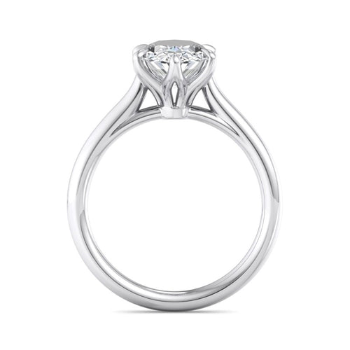 Oval Lab Grown Diamond Six-Prong Solitaire Engagement Ring — Oval design reference