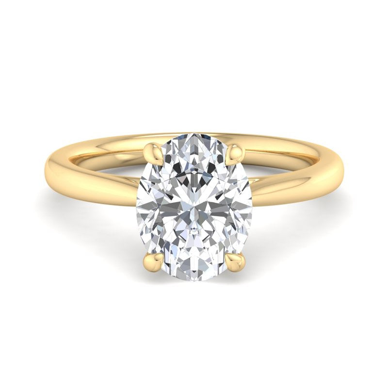 Oval Lab Grown Diamond Solitaire Engagement Ring — Oval design reference
