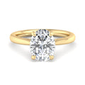 Oval Lab Grown Diamond Solitaire Engagement Ring — Oval design reference