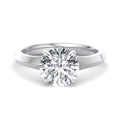 Round Lab Grown Diamond Solitaire Engagement Ring — Round design reference