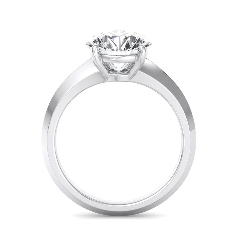 Round Lab Grown Diamond Solitaire Engagement Ring — Round design reference