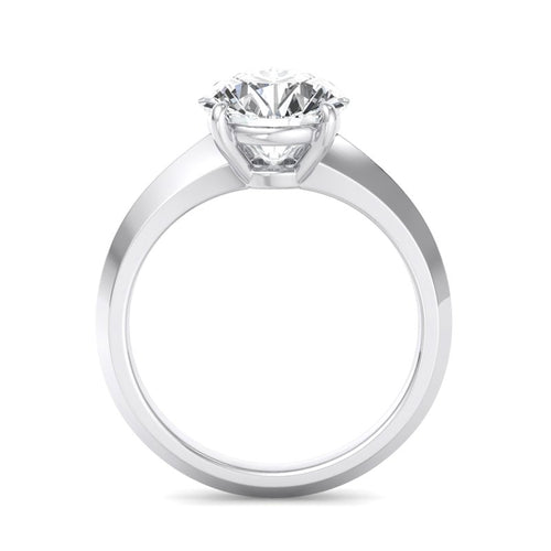 Round Lab Grown Diamond Solitaire Engagement Ring — Round design reference