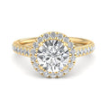 Round Lab Grown Diamond Halo Engagement Ring — Round design reference