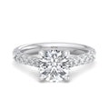 Round Lab Grown Diamond Hidden Detail Side Stone Engagement Ring — Round design reference