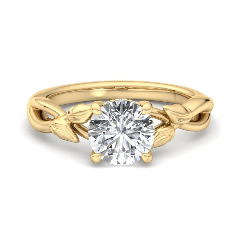 Round Lab Grown Diamond Solitaire Engagement Ring — Round design reference