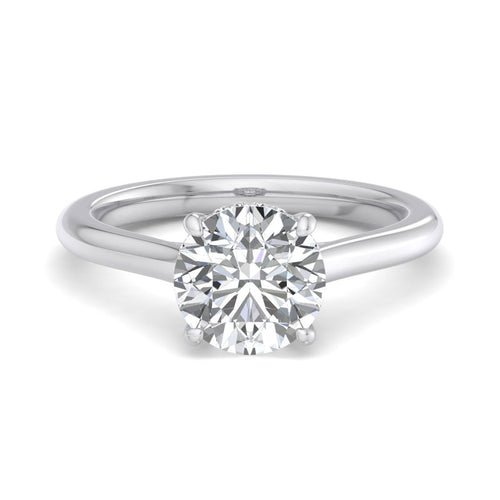 Round Lab Grown Diamond Hidden Detail Solitaire Engagement Ring — Round design reference