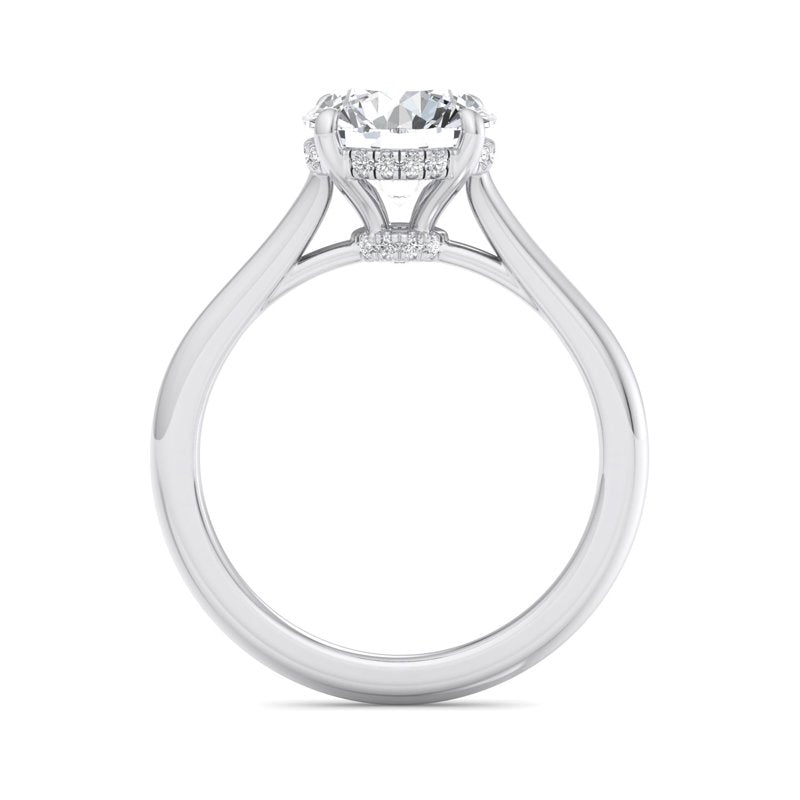 Round Lab Grown Diamond Hidden Detail Solitaire Engagement Ring — Round design reference