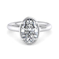 Oval Lab Grown Diamond Hidden Detail Solitaire Engagement Ring — Oval design reference