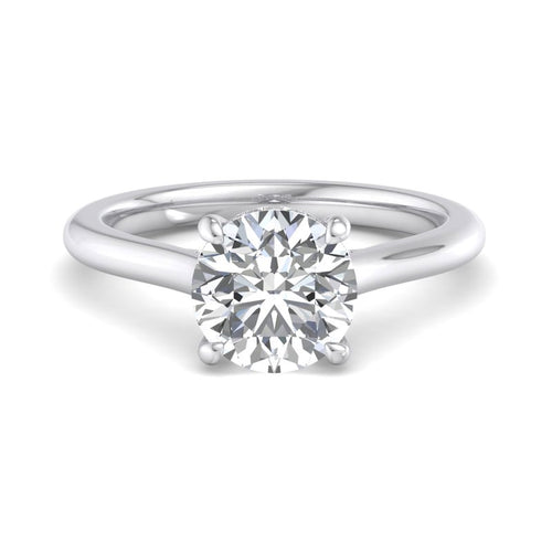 Round Lab Grown Diamond Hidden Detail Solitaire Engagement Ring — Round design reference