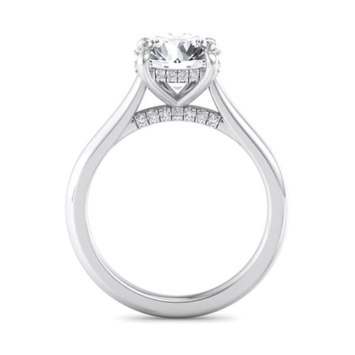 Round Lab Grown Diamond Hidden Detail Solitaire Engagement Ring — Round design reference