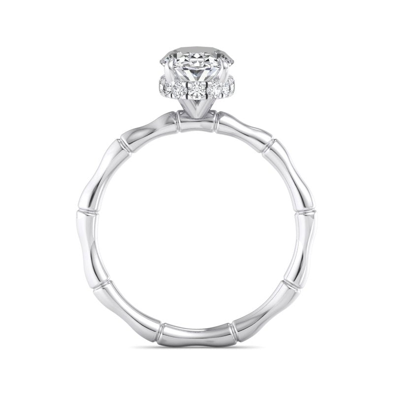 Oval Lab Grown Diamond Hidden Detail Solitaire Engagement Ring — Oval design reference