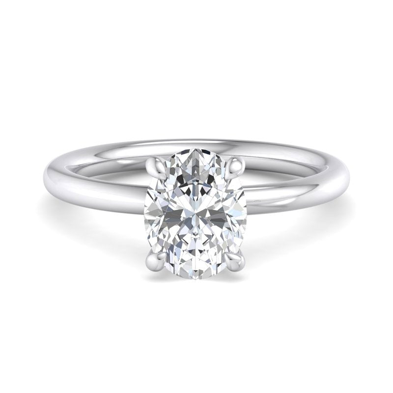 Oval Lab Grown Diamond Solitaire Engagement Ring — Oval design reference