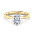 Oval Lab Grown Diamond Side Stone Engagement Ring — Oval design reference