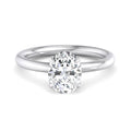 Oval Lab Grown Diamond Hidden Detail Solitaire Engagement Ring — Oval design reference