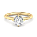 Round Lab Grown Diamond Solitaire Engagement Ring — Round design reference