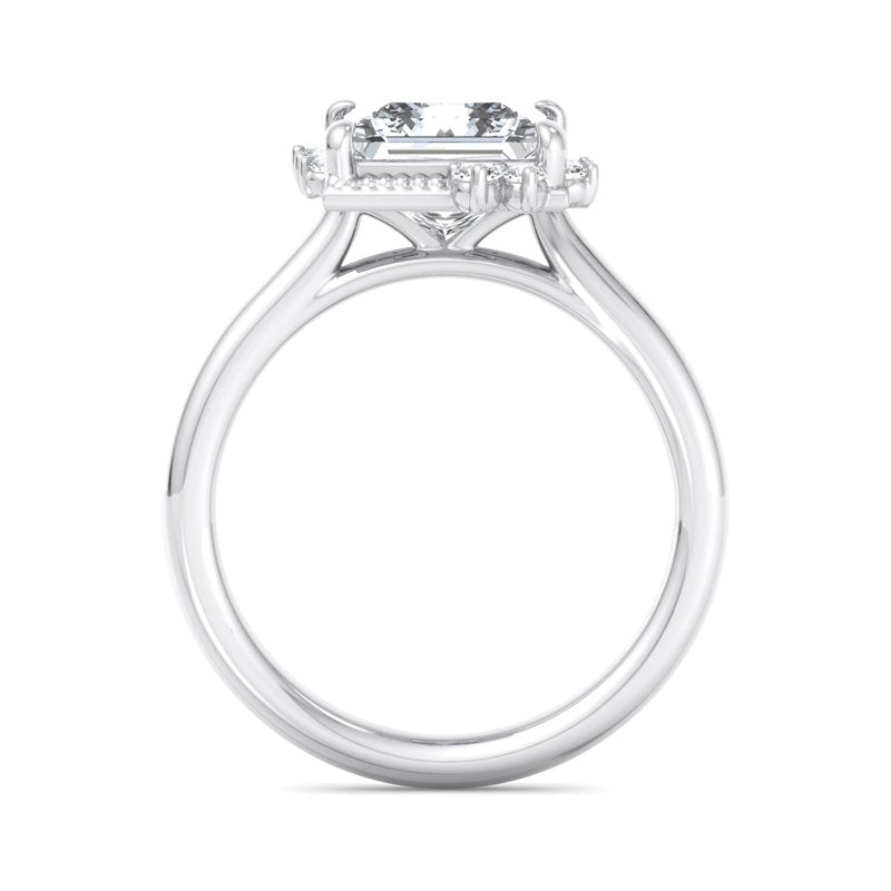 Princess Lab Grown Diamond Vintage-Inspired Engagement Ring — Princess design reference