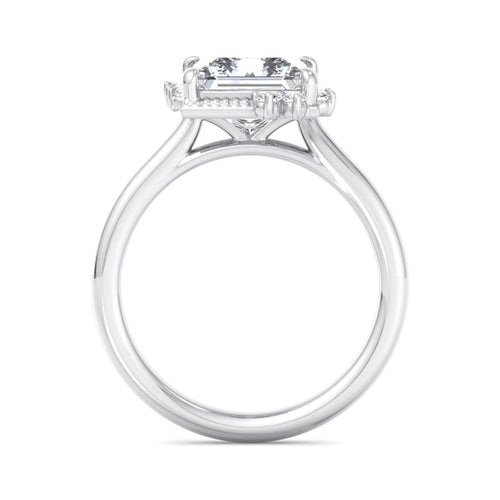 Princess Lab Grown Diamond Vintage-Inspired Engagement Ring — Princess design reference
