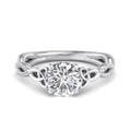 Round Lab Grown Diamond Vintage-Inspired Engagement Ring — Round design reference