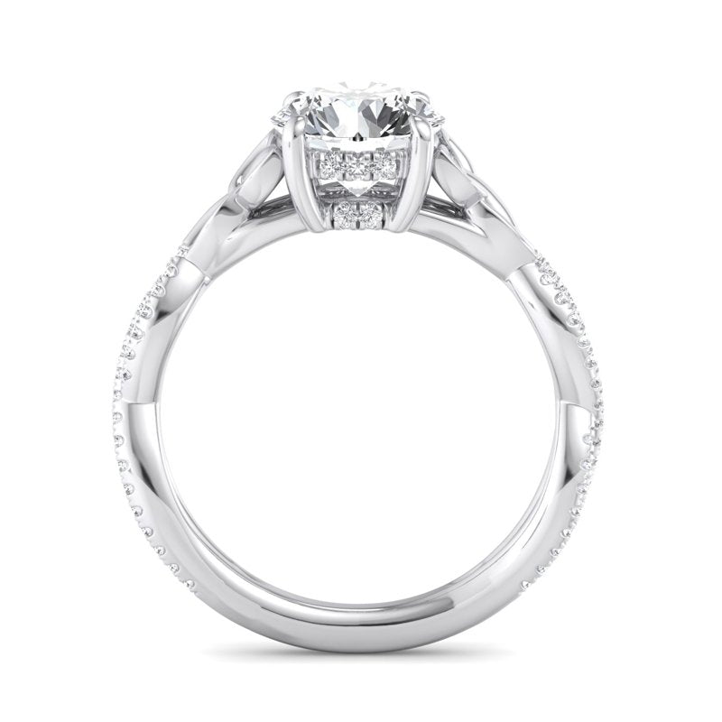 Round Lab Grown Diamond Vintage-Inspired Engagement Ring — Round design reference