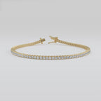 MET-WB-0037 | 14K Yellow Gold | LGB200011 | Yellow Gold 2ctw Lab Grown Diamond Tennis Bracelet | LGB200011-1.mp4