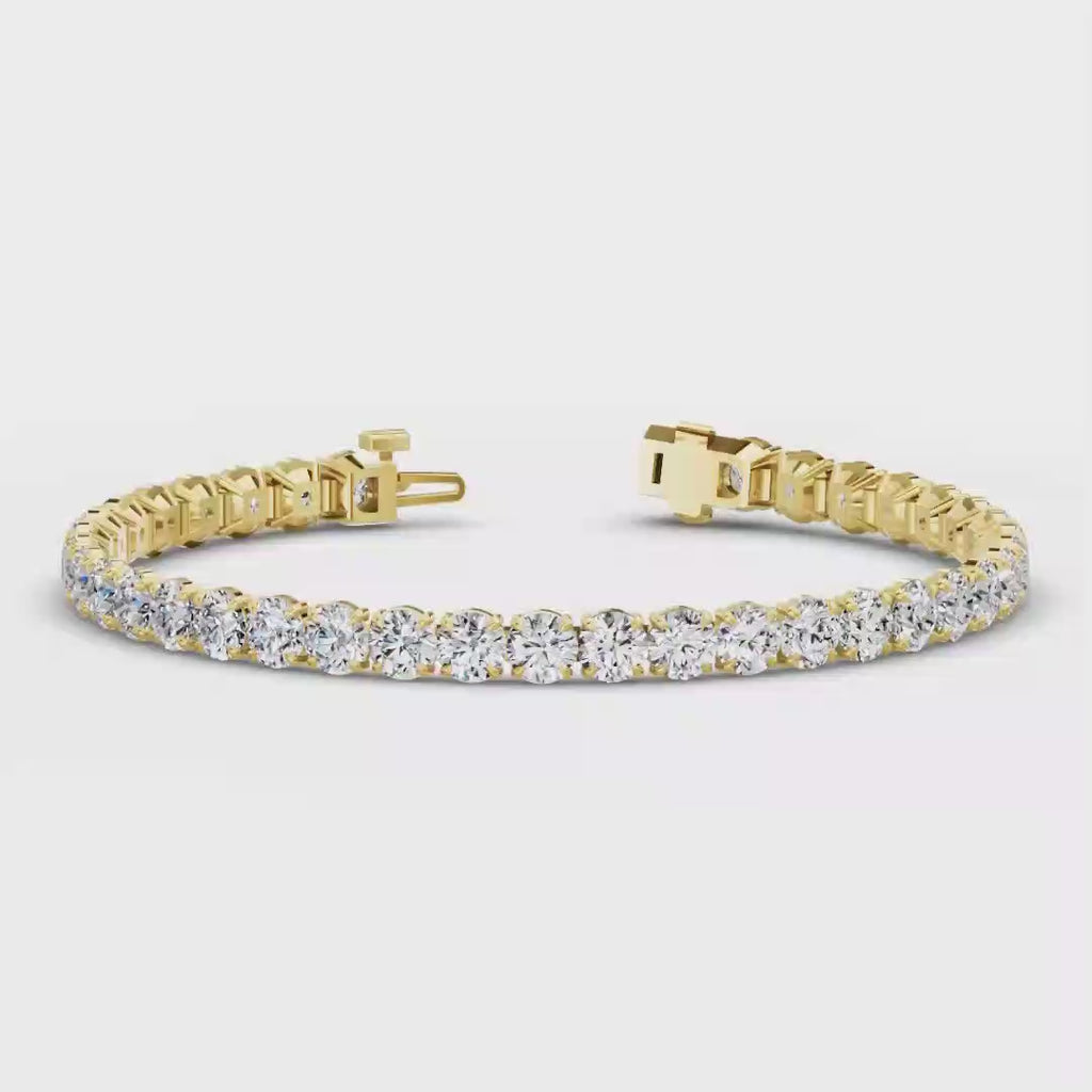 MET-WB-0043 | 14K Yellow Gold | LGBO90064 | Yellow Gold 14ctw Rivera Tennis Bracelet | LGBO90064-1.mp4