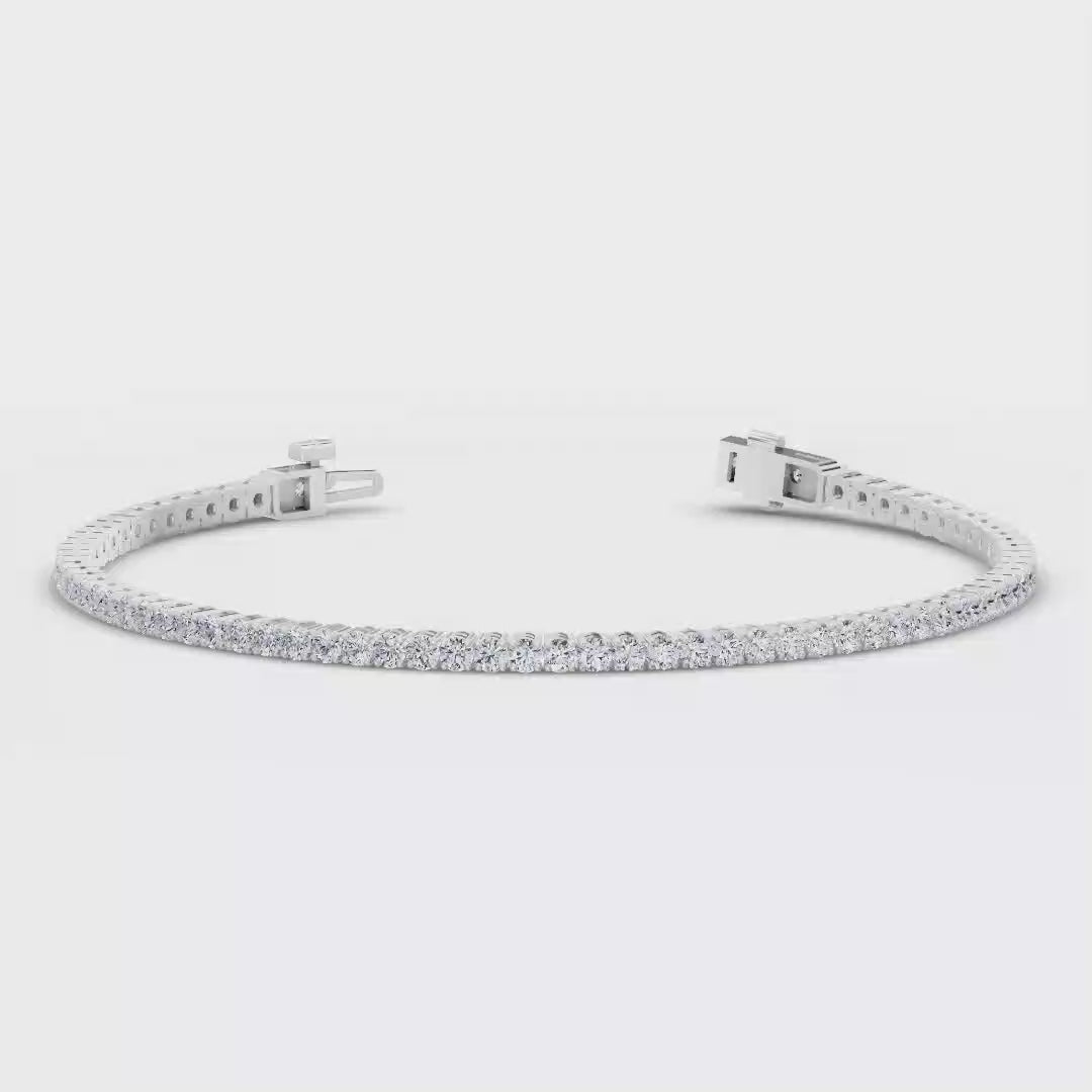 MET-WB-0048 | 14K White Gold | LGB400015 | White Gold 4ctw Rivera Tennis Bracelet | LGB400015-1.mp4