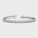 MET-WB-0014 | 14K White Gold | LGBT0126 | White Gold Round Bezel Bracelet (3-1/5ctw) | LGBT0126-1.mp4