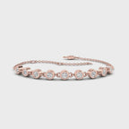 MET-WB-0007 | 14K Rose Gold | LGBT0104 | Rose Gold Bubble Bezel Bracelet (1ctw) | LGBT0104-1.mp4