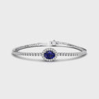 MET-WB-0078 | 14K White Gold | LGBT0184 | White Gold Oval Sapphire Diamond Bracelet | LGBT0184-1.mp4