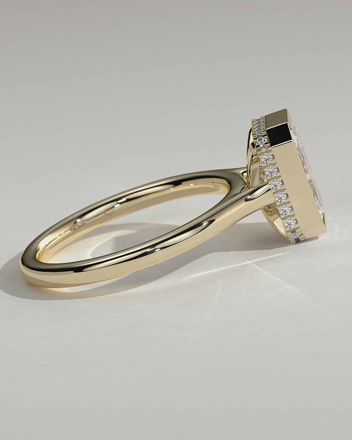 MET 0056 Radiant Solitaire Engagement Ring