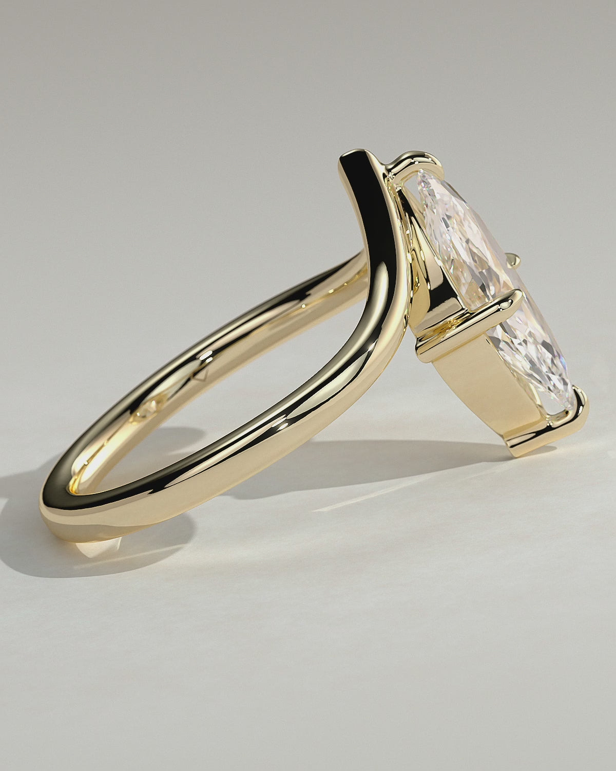 MET 0078 Marquise Solitaire Engagement Ring
