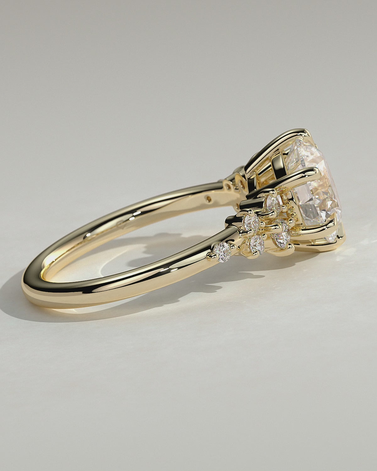 MET 0070 Round Solitaire Engagement Ring