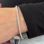 MET-WB-0034 | 14K White Gold | LGB400009 | White Gold 4ctw Lab Grown Diamond Tennis Bracelet | LGB400009-vid.mp4