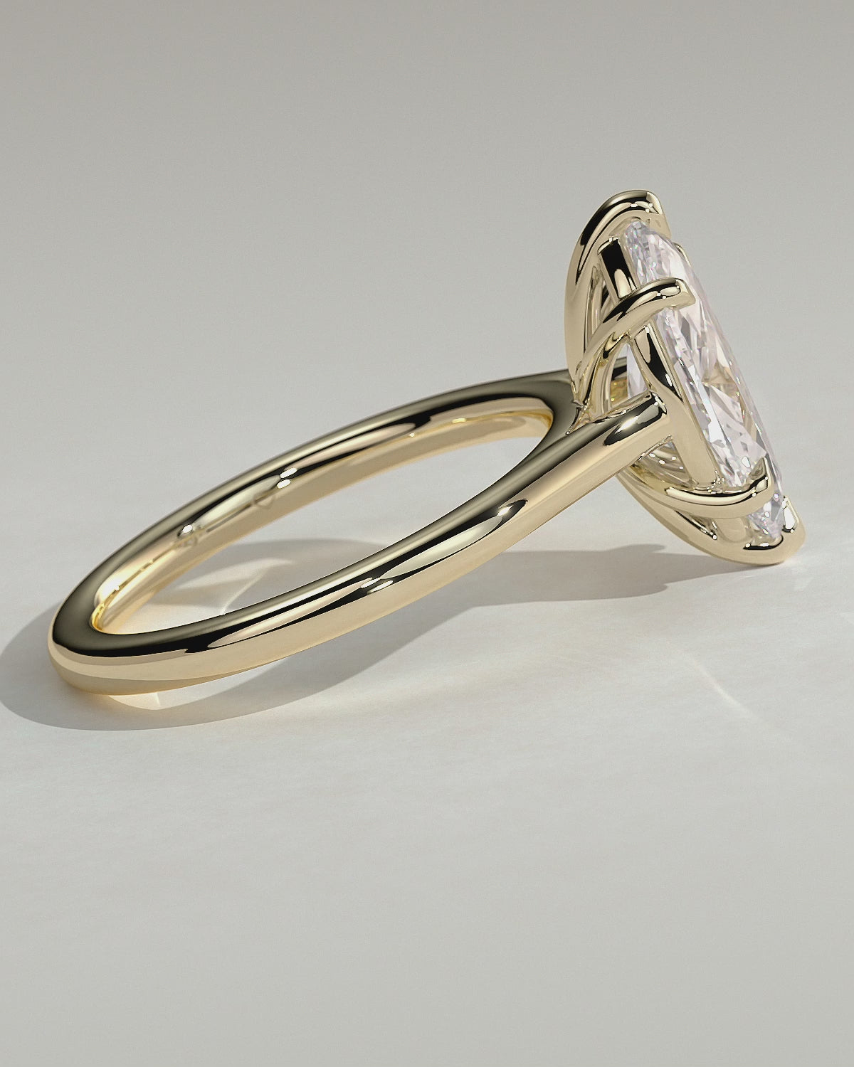 MET 0069 Marquise Solitaire Engagement Ring
