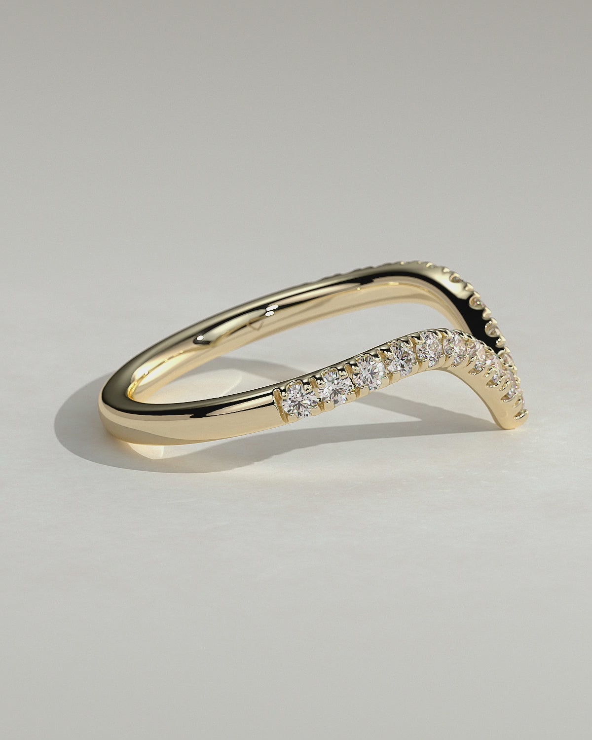 MET 0414 women's wedding ring in yellow gold, original product video