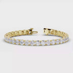 MET-WB-0042 | 14K Yellow Gold | LGBO90067 | Yellow Gold 17ctw Rivera Tennis Bracelet | LGBO90067-1.mp4