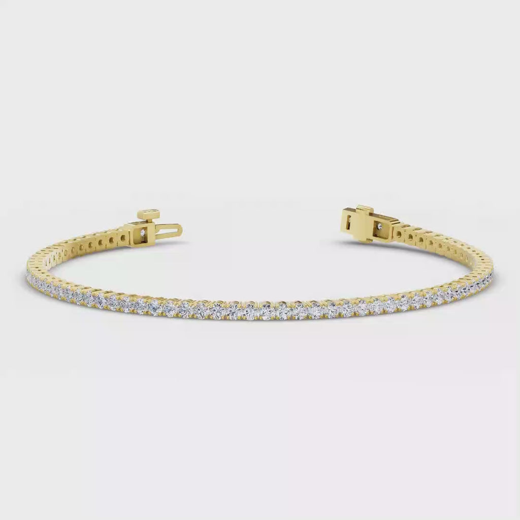 MET-WB-0048 | 14K Yellow Gold | LGB400016 | Yellow Gold 4ctw Rivera Tennis Bracelet | LGB400016-1.mp4
