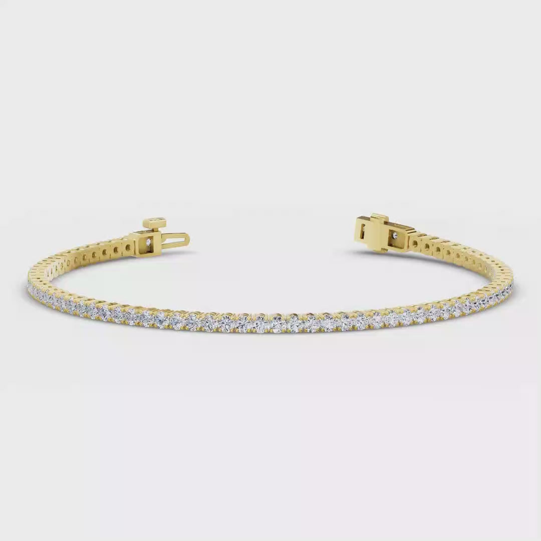 MET-WB-0048 | 14K Yellow Gold | LGB400016 | Yellow Gold 4ctw Rivera Tennis Bracelet | LGB400016-1.mp4