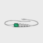 MET-WB-0054 | 14K White Gold | LGBT0140 | White Gold Kate Emerald & Diamond Bracelet | LGBT0140-1.mp4
