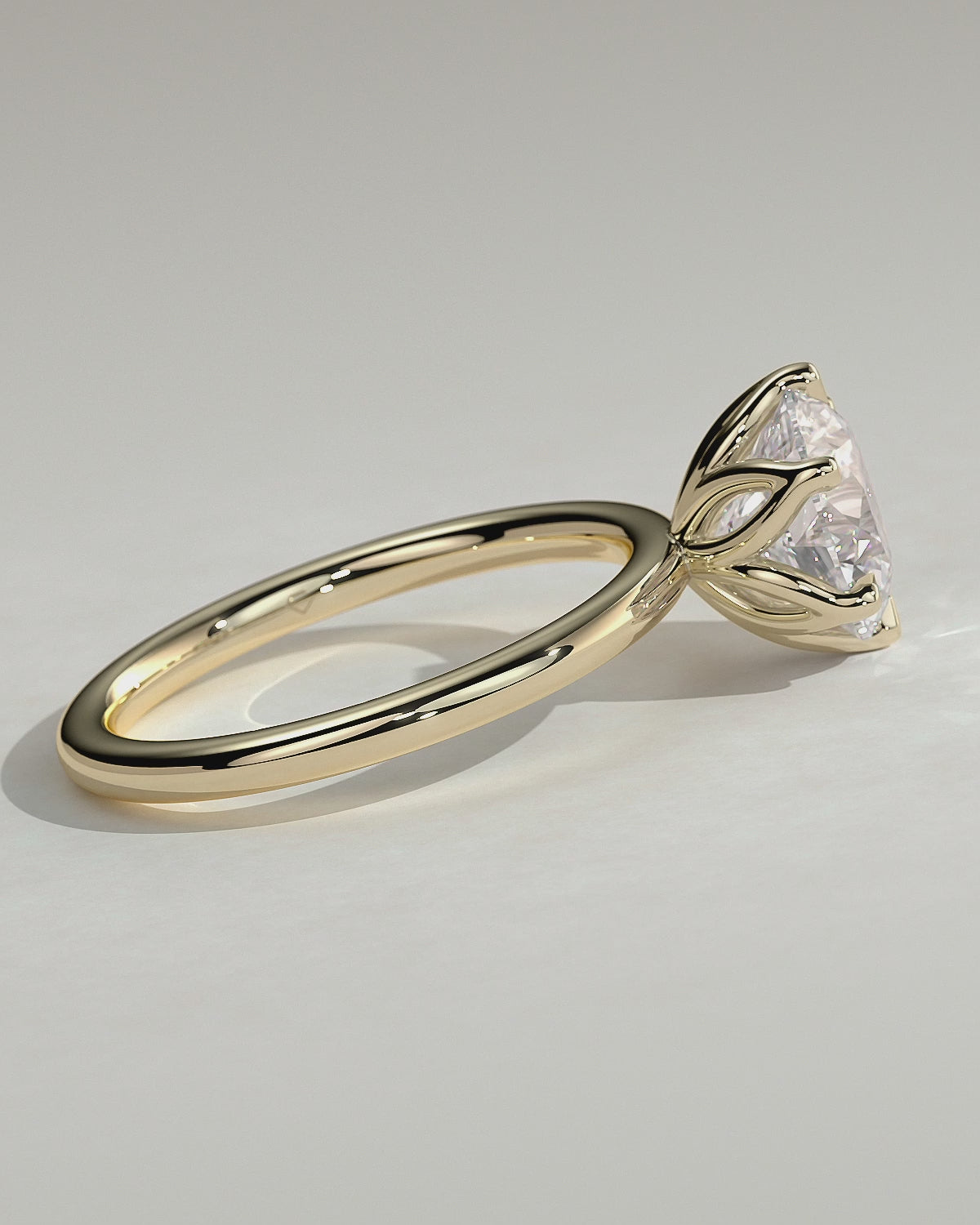 MET 0025 Round Solitaire Engagement Ring