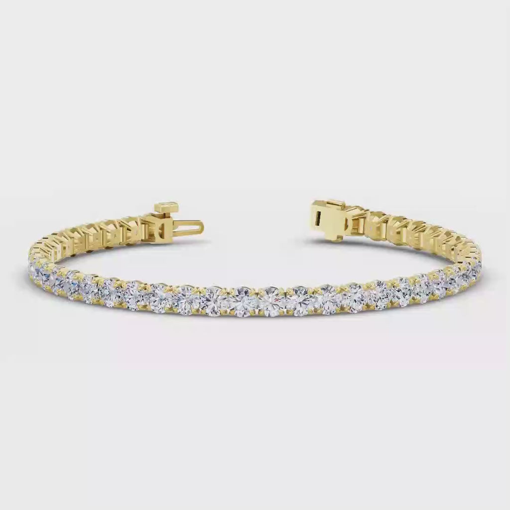 MET-WB-0045 | 14K Yellow Gold | LGBO90057 | Yellow Gold 10ctw Rivera Tennis Bracelet | LGBO90057-1.mp4